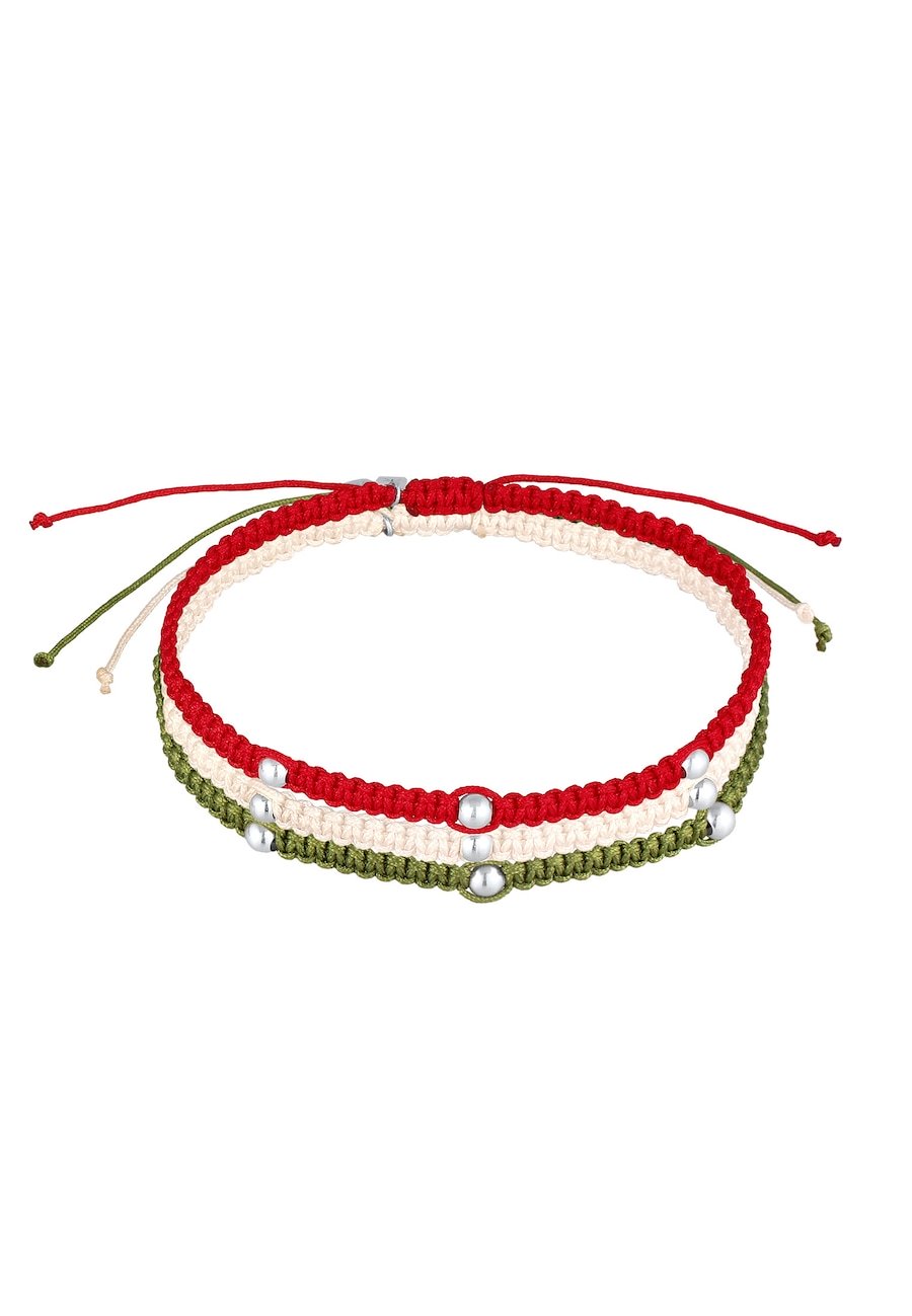 KUZZOI Męski zestaw Football Fan Germany z nylonu ze srebra próby 925 Biżuteria męska 1 ct Męskie