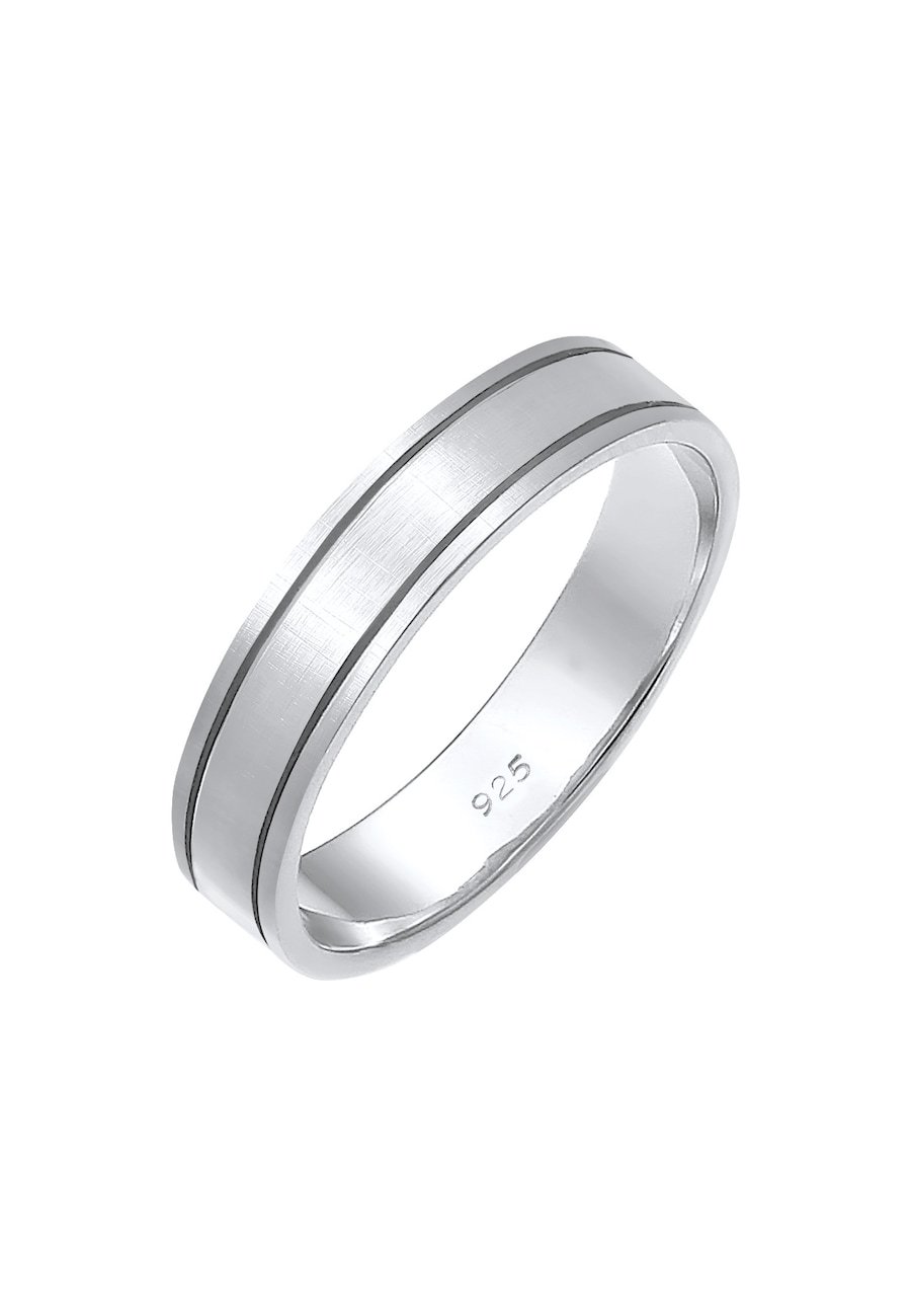 Elli PREMIUM Damska obrączka ślubna w parze srebro 925 Sterling Silver Pierścionki 1 ct Damski