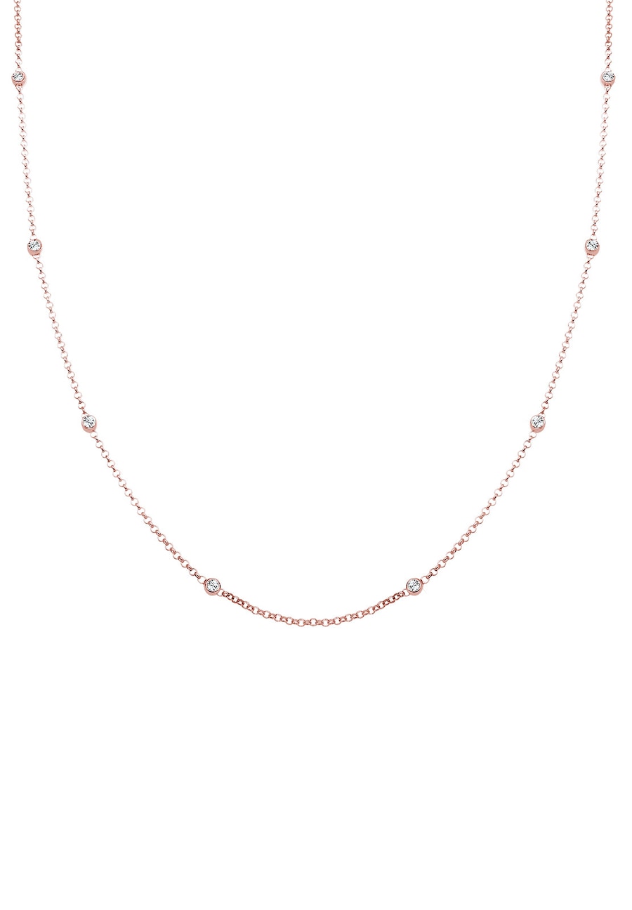 Elli Damski soliter z kryształami w srebrze próby 925 Sterling Silver Naszyjniki 1 ct