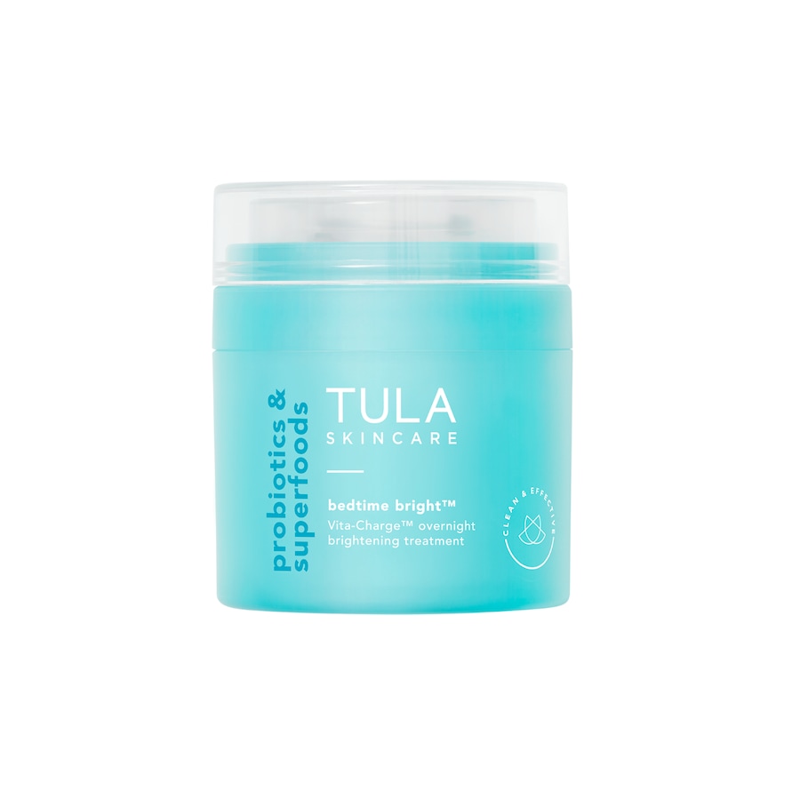 TULA Probiotics & Superfoods Bedtime Bright™ Vita-Charge™ Overnight Brightening Treatment Kremy na noc 48 g
