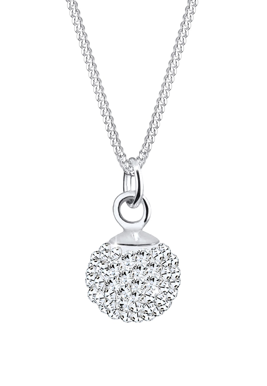 Elli Elli Naszyjnik Damski wisiorek kula kryształowa w srebrze próby 925 Sterling Silver Naszyjniki 1 ct