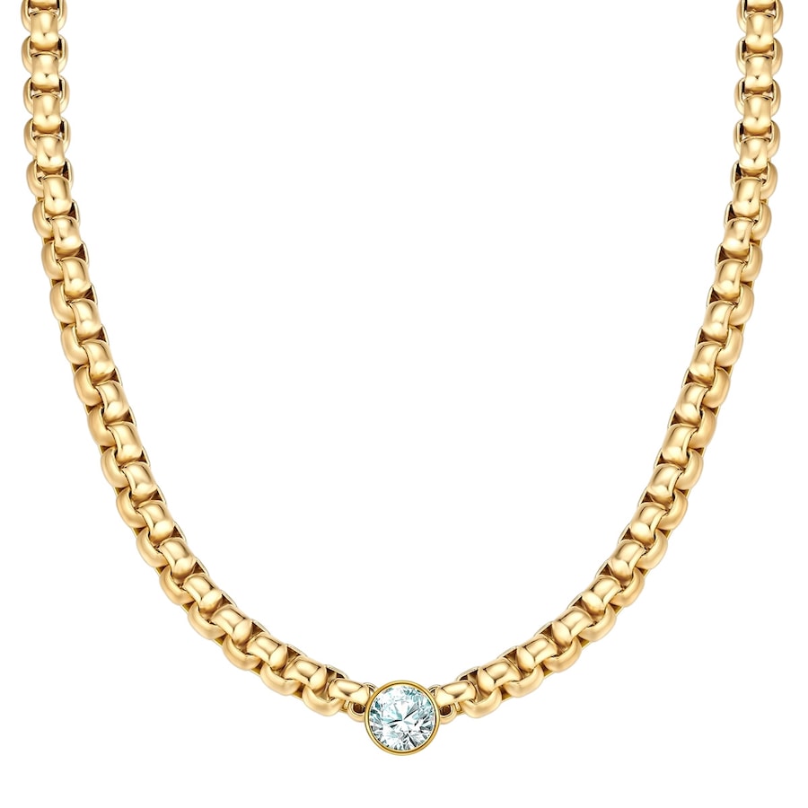 Yokoamii Naszyjnik z pozlacanego mosiadzu z Cyrkonia Naszyjniki 1 ct Damski