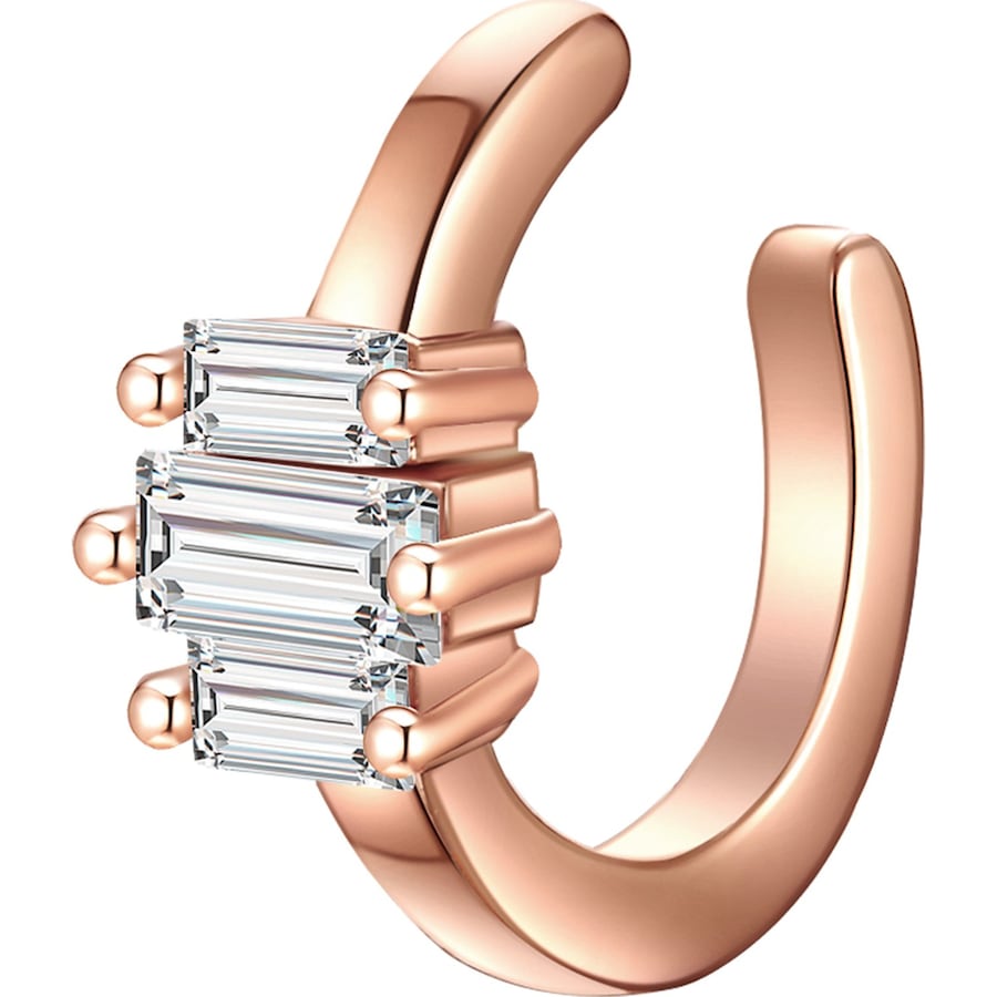 Glanzstücke München Srebrne klamry na ucho srebro wysokiej próby Cyrkonia srebrny Nausznice 1 ct Damski