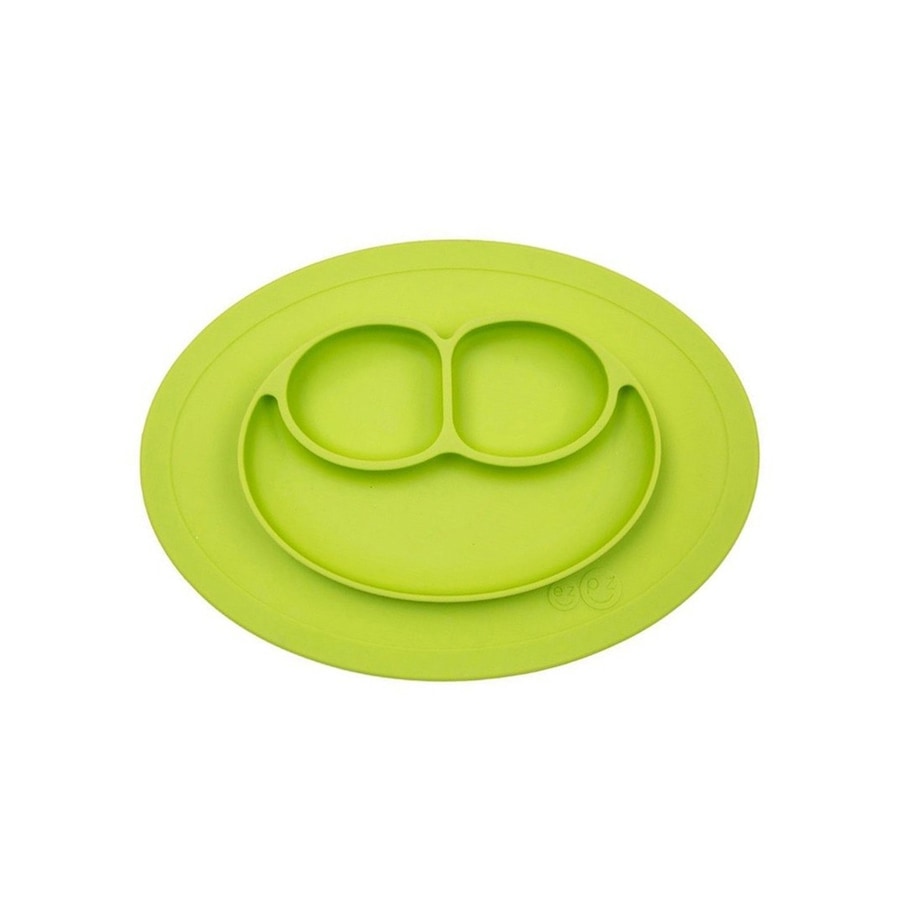 EZPZ EZPZ Silikonowy talerzyk z podkładką mały 2w1 Mini Mat zielony Akcesoria 1 ct