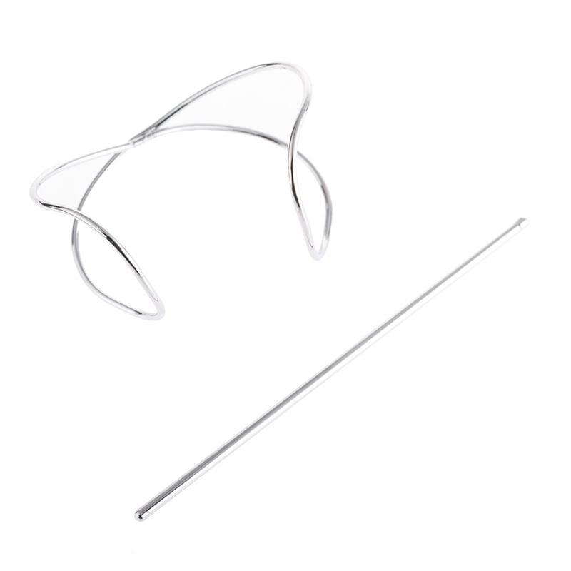 SOHO SOHO mankiet do włosów w kształcie litery X - srebrny Klamry i spinki do włosów 1 ct