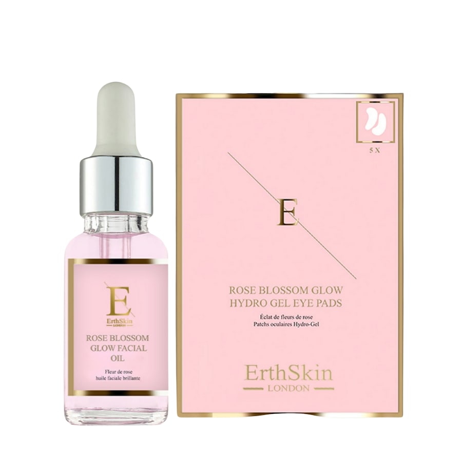 ErthSkin London Zestaw rozświetlający do oczu Rose Petal Eye Glow Set Zestawy do pielęgnacji twarzy 1 ct Damski