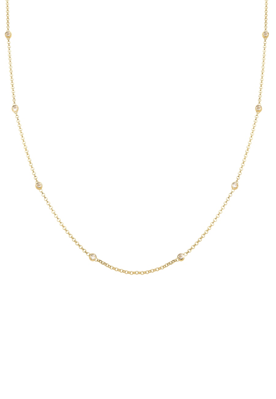 Elli Damski soliter z kryształami w srebrze próby 925 Sterling Silver Naszyjniki 1 ct