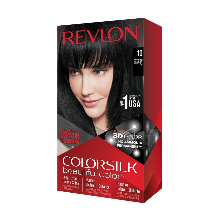 Revlon ColorSilk Beautiful Color Farby do włosów 1 ct Czarny