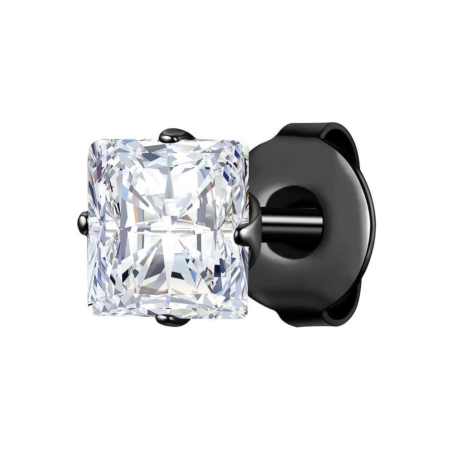 True Rebels Kolczyki Stal nierdzewna Czarny 1 ct Męskie