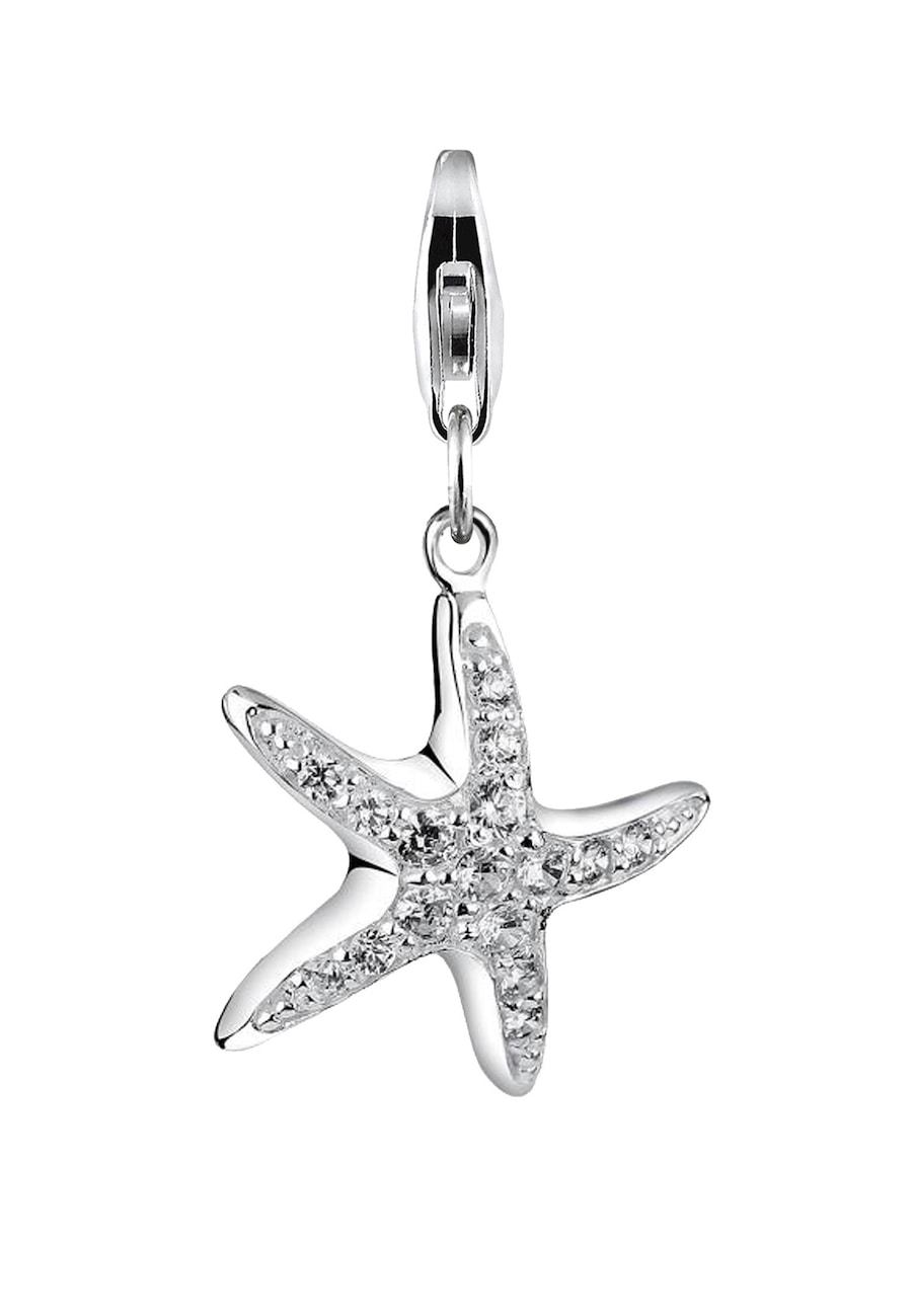 Nenalina Damski wisiorek Charm rozgwiazdy z kryształami cyrkonii w srebrze próby 925 Sterling Silver Wisiorki 1 ct