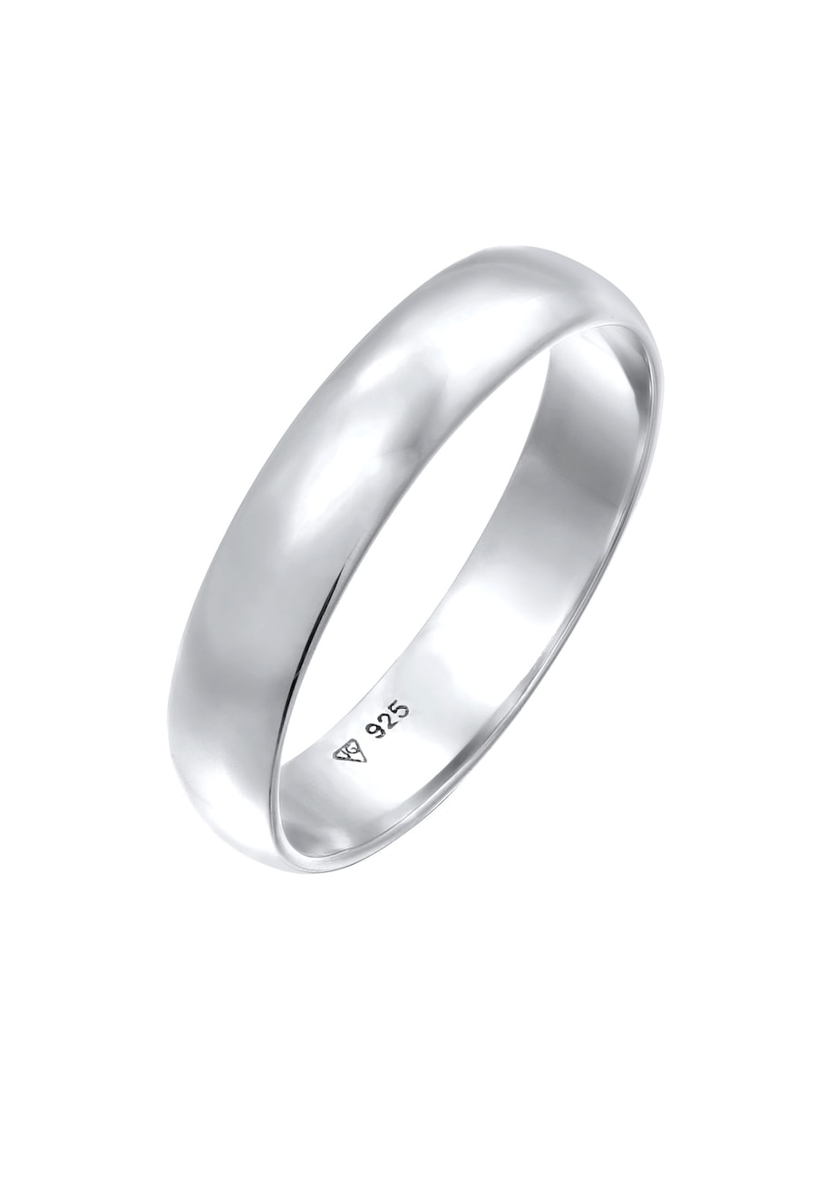 Elli Damska obrączka gładka Classic w srebrze próby 925 Sterling Silver Pierścionki 1 ct Damski