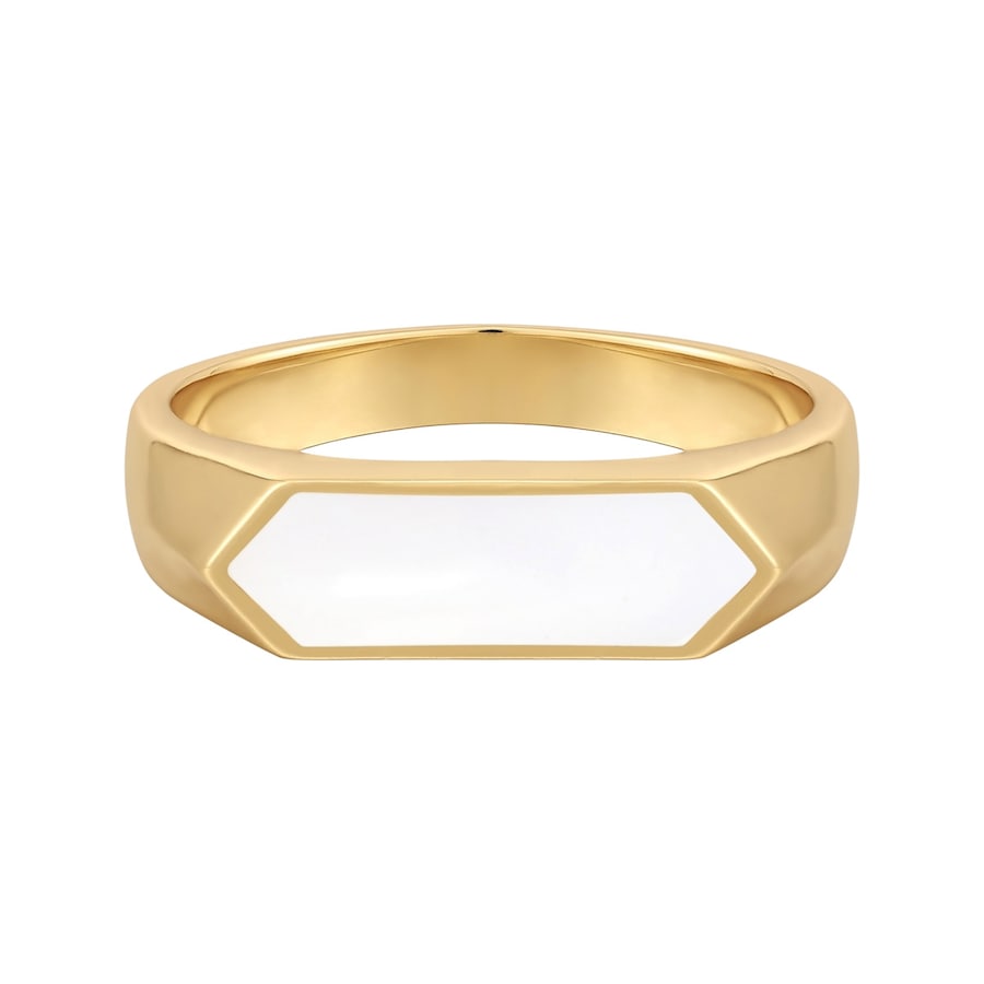 Glanzstücke München Pierścionek Srebro wysokiej próby Żółte złoto Pierścionki 1 ct Damski