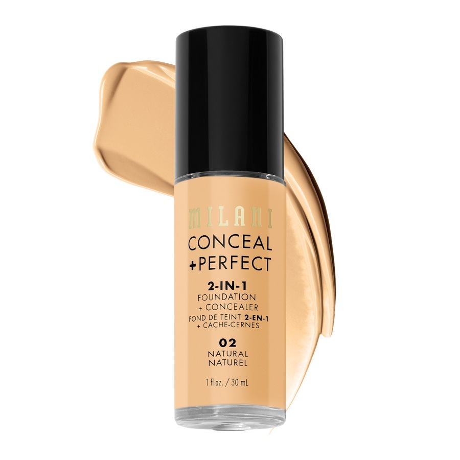 Milani Conceal + Perfect 2-in-1 Foundation + Concealer Podkłady 30 ml NATURAL