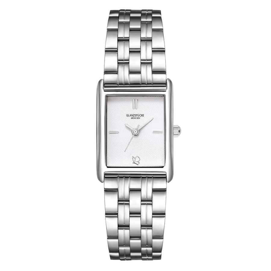 Glanzstücke München Zegarek na reke ze stali nierdzewnej w kolorze srebrnym Zegarki damskie 1 ct Damski