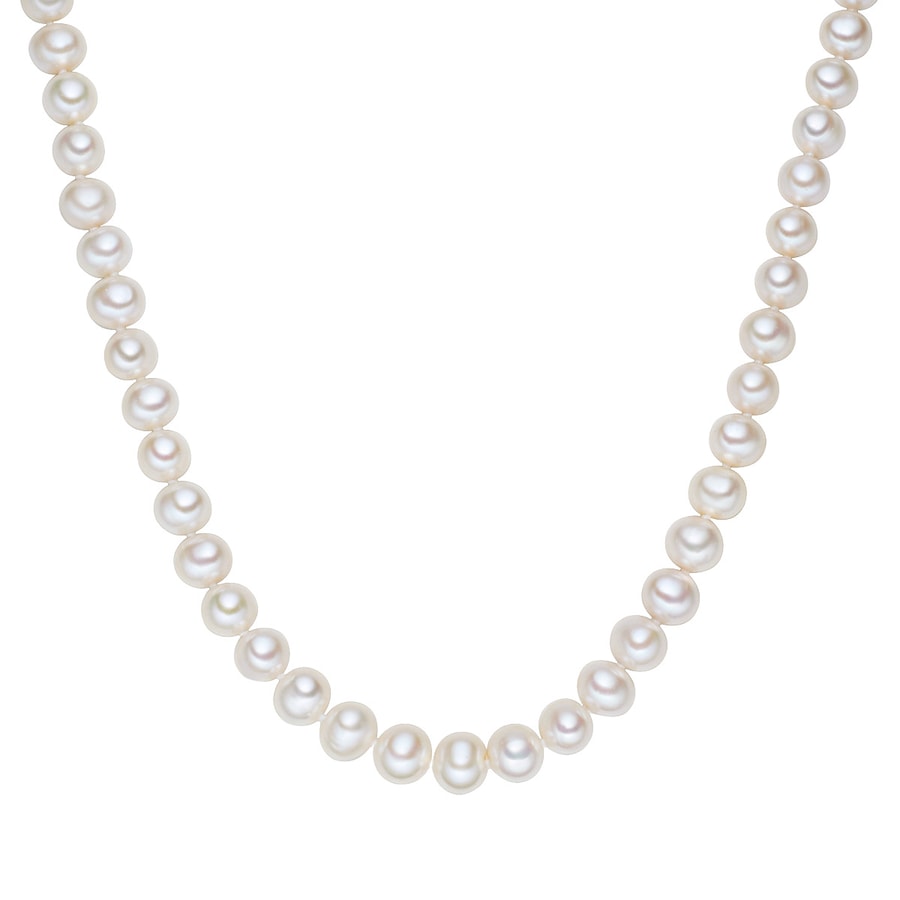 Lulu & Jane Srebro wysokiej pr óby Perła hodowlana słodkowodna Naszyjniki 1 ct Damski