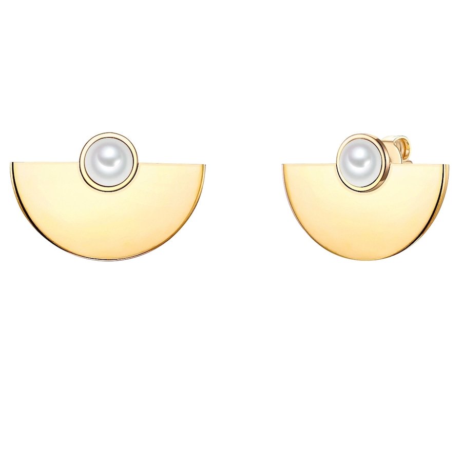 Lulu & Jane Stal nierdzewna Sztuczna perła Kolczyki 1 ct Damski