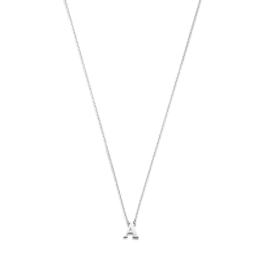 Isabel Bernard Naszyjnik Isabel Bernard Saint Germain Chloé - 14-karatowe białe złoto Letter A - Z Naszyjniki 1 ct Damski