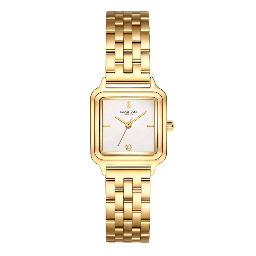Glanzstücke München Zegarek na reke ze stali nierdzewnej w kolorze zlotym Zegarki damskie 1 ct Damski