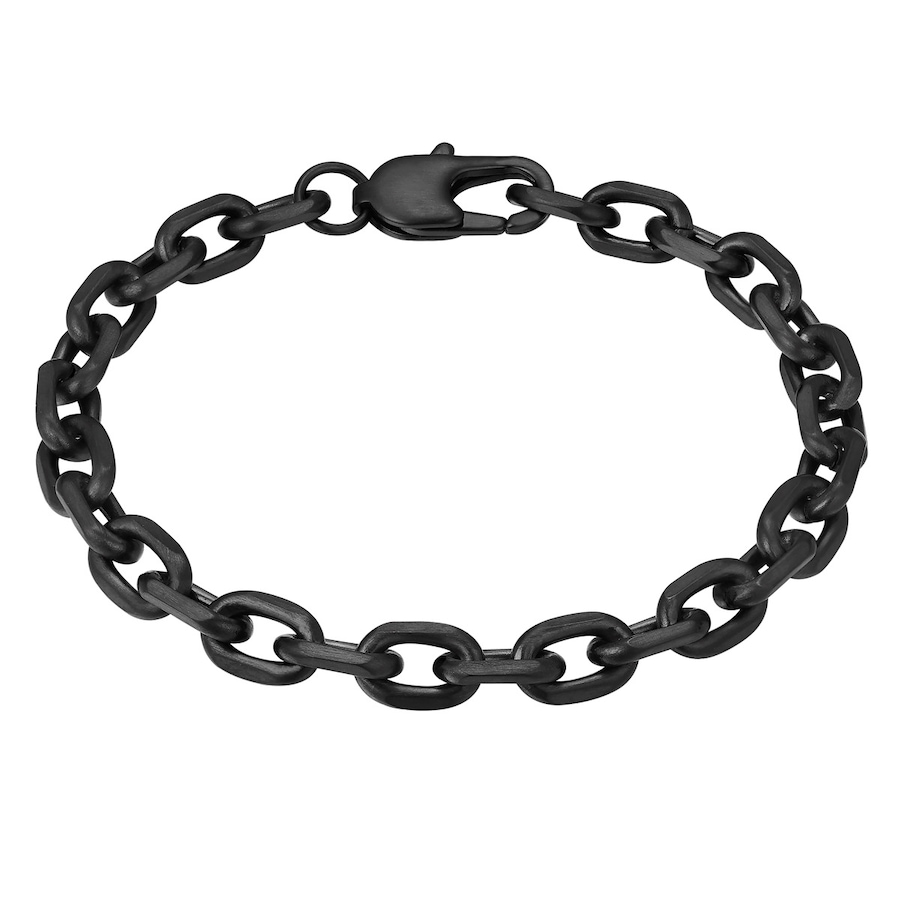 True Rebels Bransoletka Stal nierdzewna Czarny Bransoletki 1 ct Męskie
