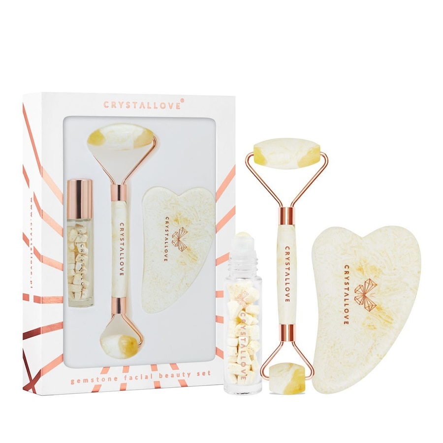 Crystallove Milky amber beauty set Urządzenia do masażu twarzy 1 ct