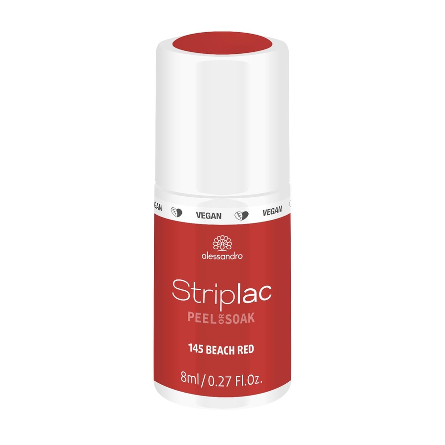 Alessandro Striplac STRIPLAC PEEL OR SOAK - VEGE Lakiery do paznokci 8 ml 145 - BEACH RED