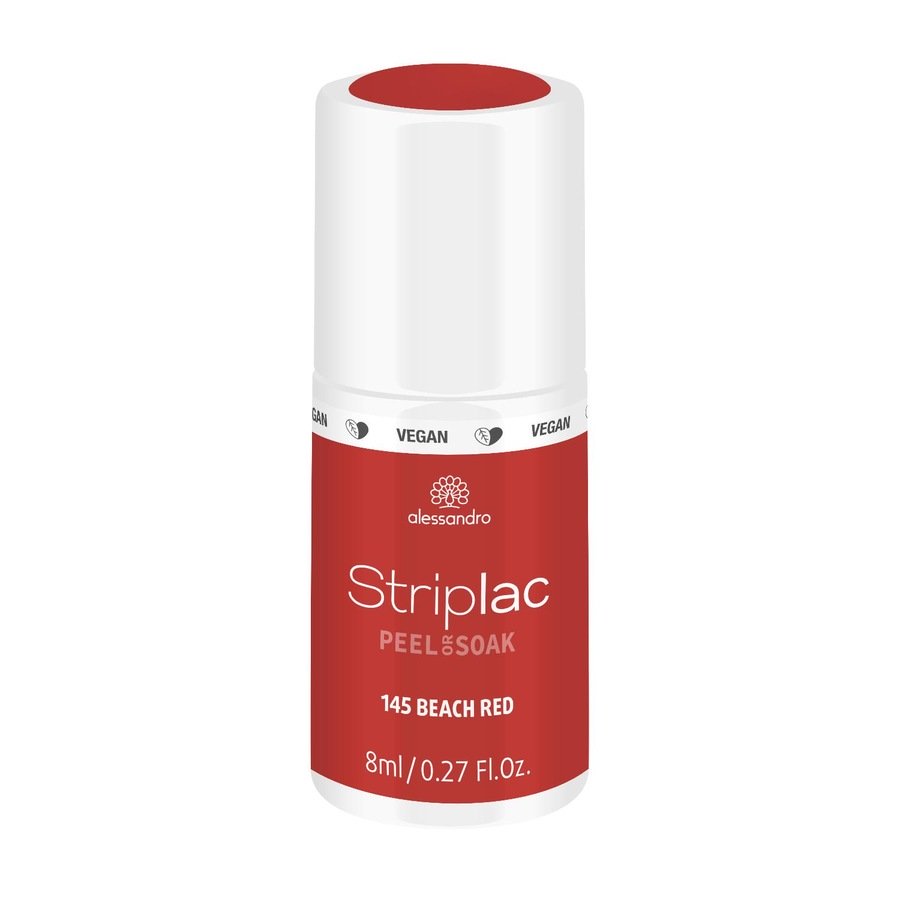 Alessandro Striplac STRIPLAC PEEL OR SOAK - VEGE Lakiery do paznokci 8 ml 145 - BEACH RED