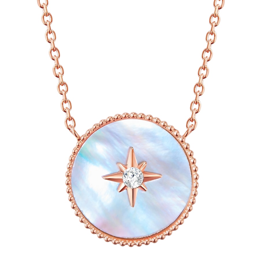 Valero Pearls Stal nierdzewna Preciosa Masa perłowa Naszyjniki 1 ct Damski