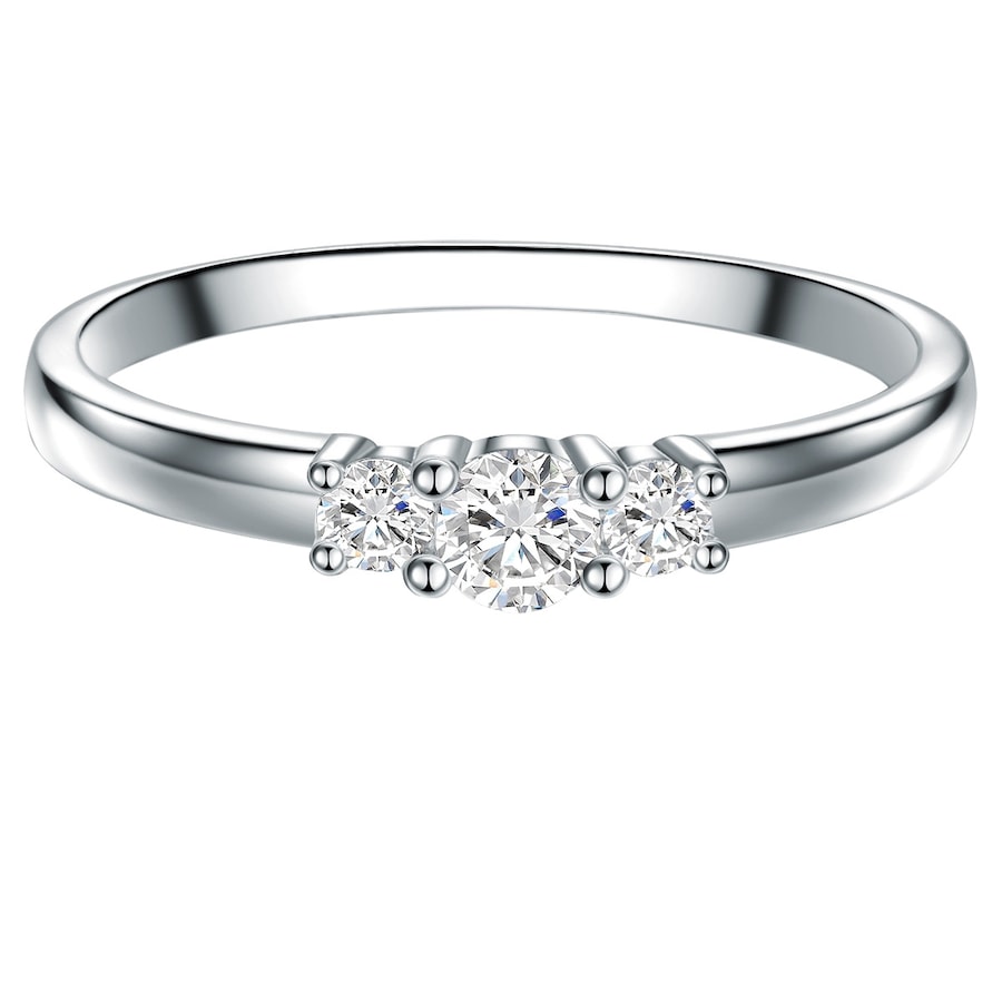 Trilani Srebrny pierścionek srebro wysokiej próby Topaz srebrny Pierścionki 1 ct Damski