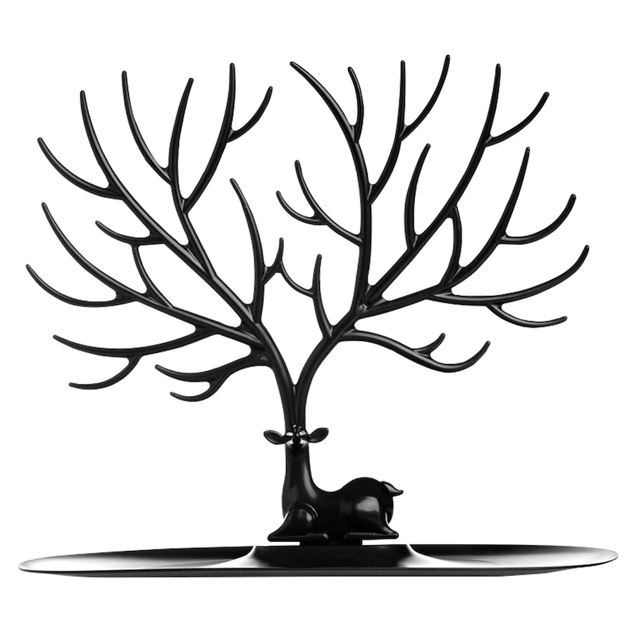 UNIQ Jeleń Biżuteria Drzewo Akcesoria 1 ct Czarny