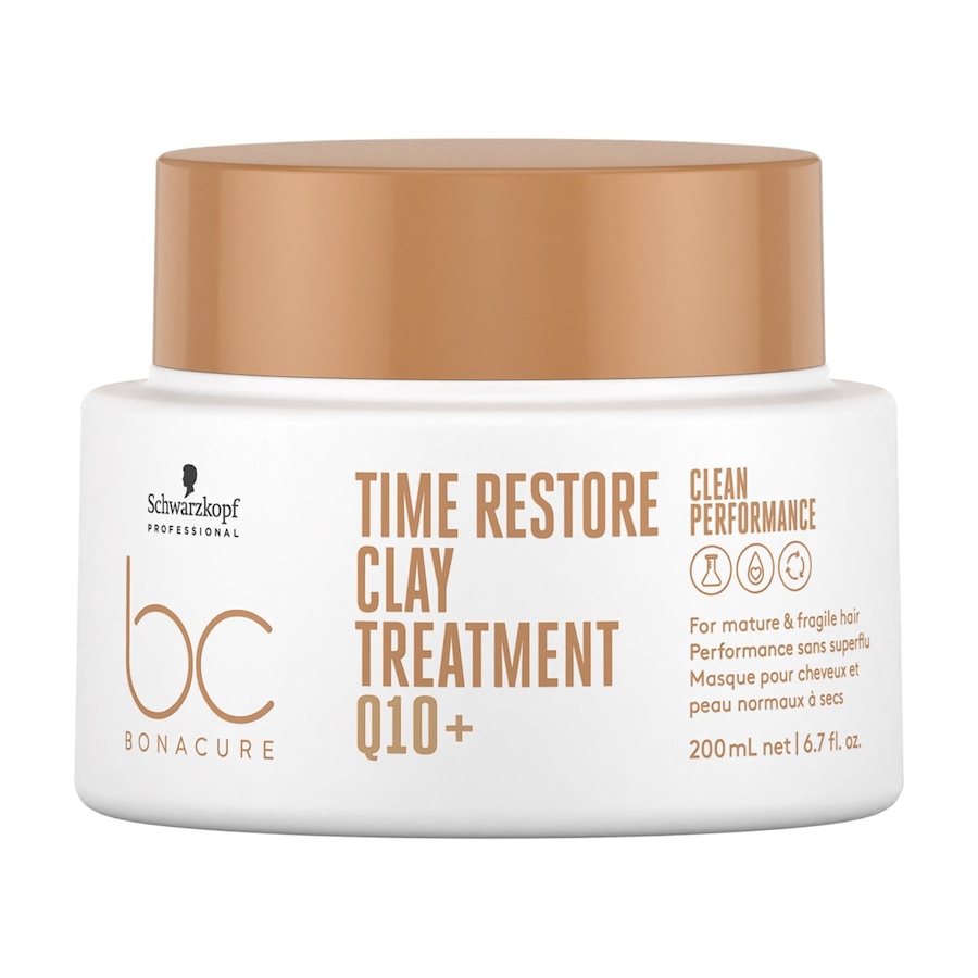Schwarzkopf Professional BC BONACURE Q10 Time Restore BC Clean Time Restore Clay Mask 200ml Maski do włosów