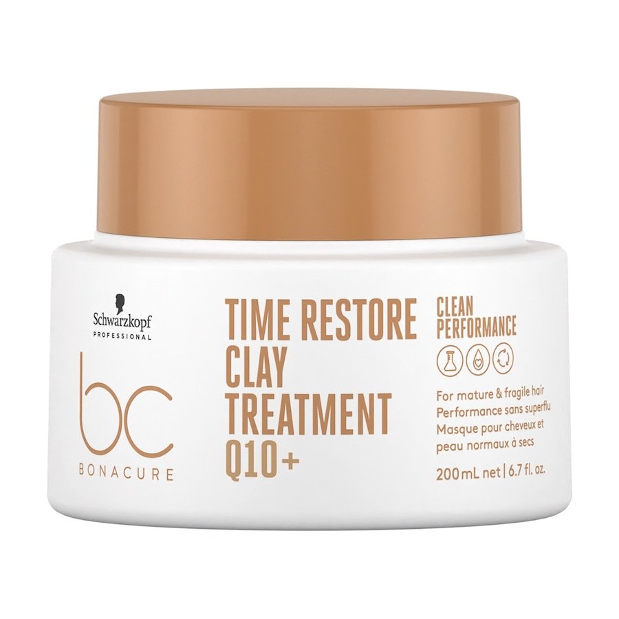 Schwarzkopf Professional BC BONACURE Q10 Time Restore BC Clean Time Restore Clay Mask 200ml Maski do włosów