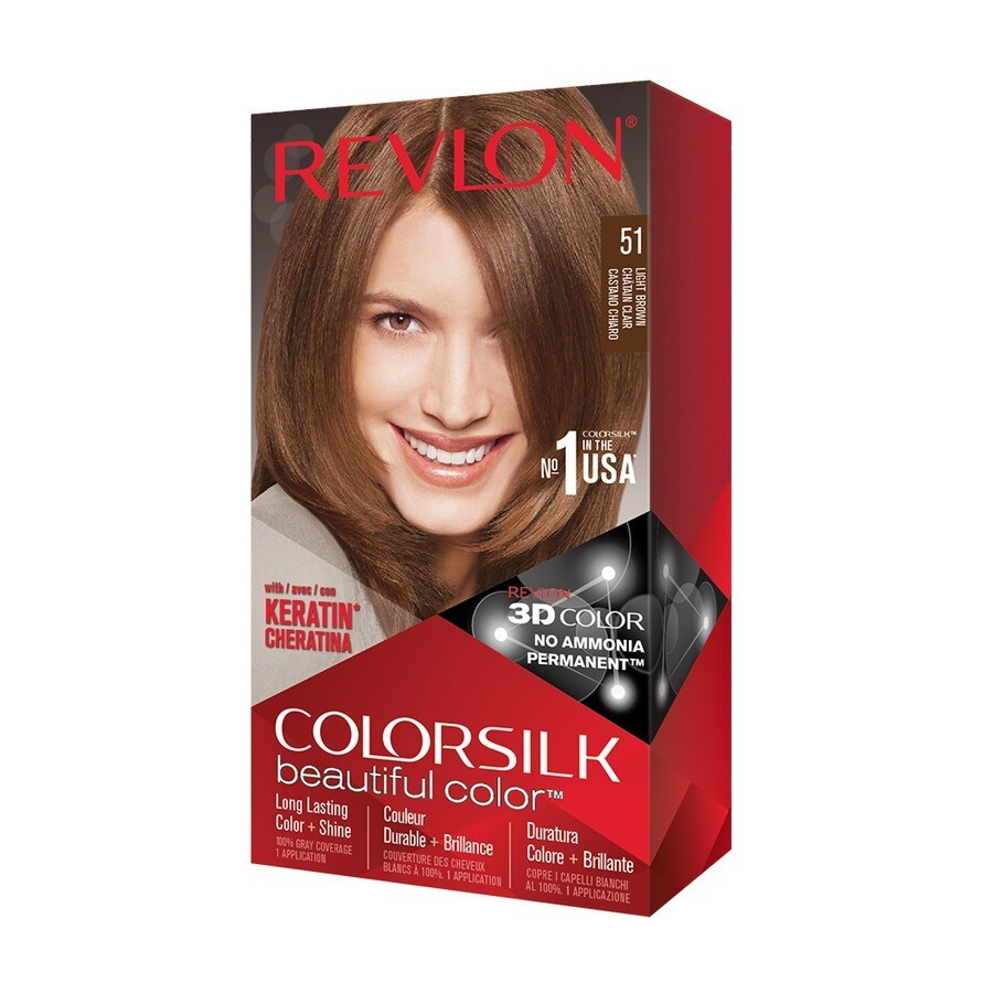 Revlon ColorSilk Beautiful Color Farby do włosów 1 ct Brązowy