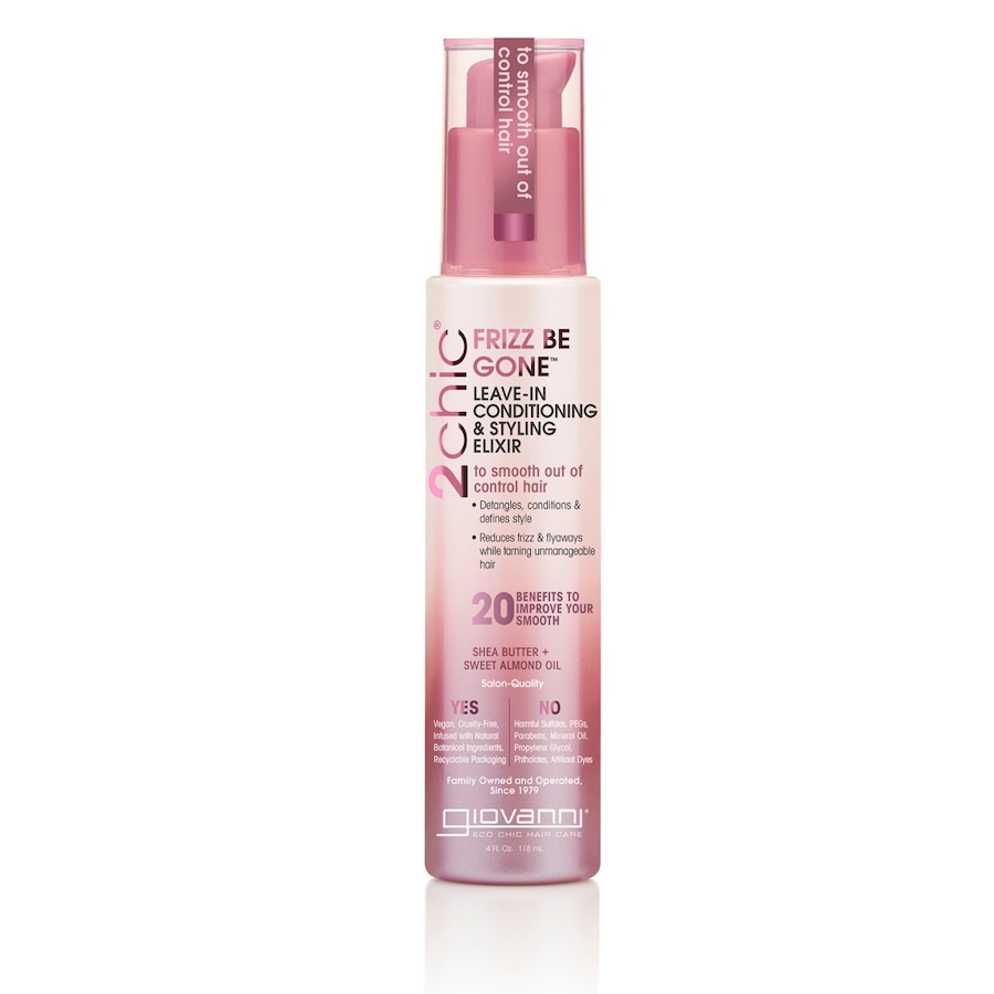 Giovanni 2chic Frizz Be Gone Eliskir bez splukiwania do stylizacji wlosow Odżywki bez spłukiwania 118 ml