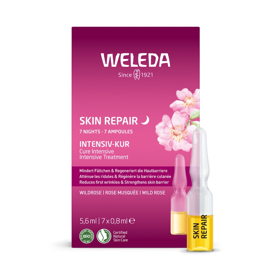 Weleda Dzikie róże SKIN REPAIR Intensywna kuracja z dziką różą Ampułki 5,6 ml