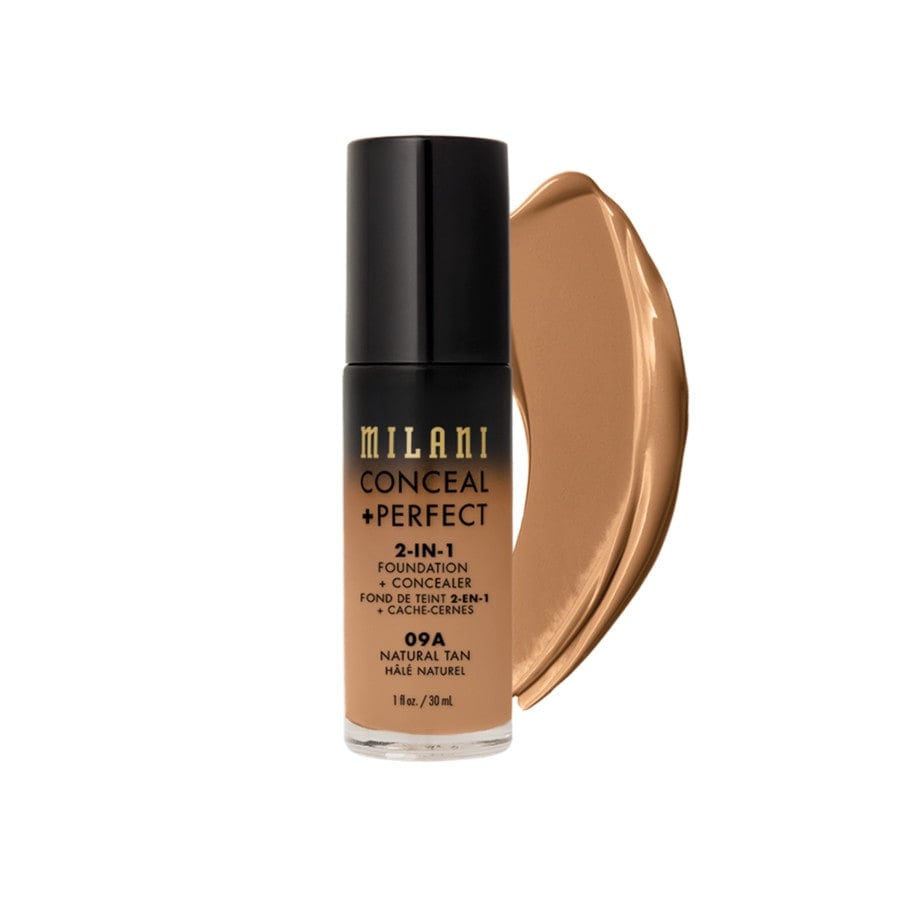 Milani Conceal + Perfect 2-in-1 Foundation + Concealer Podkłady 30 ml Natural Tan/ 09A