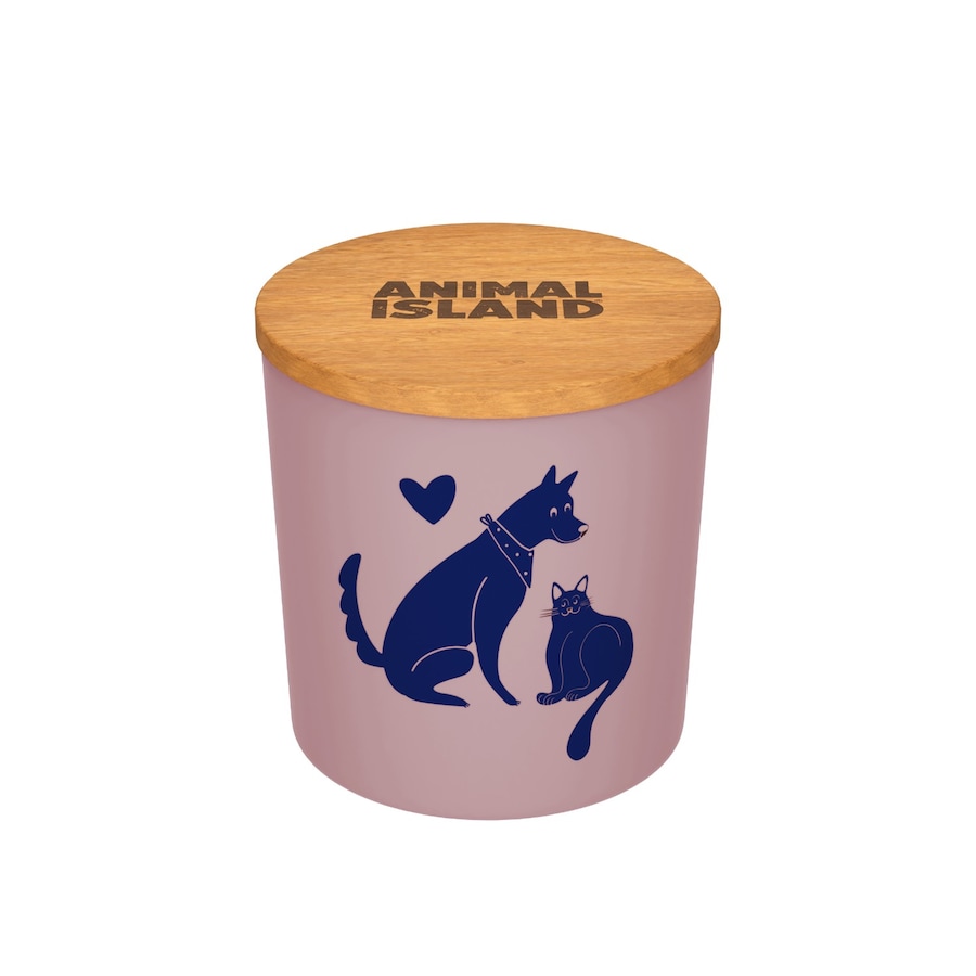 Animal Island Pojemnik na karmę S, Kocia główka Szampony 475 ml Szary