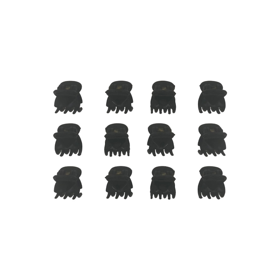 SOHO Lucca Mini spinka klamra do włosów - Czarna Klamry i spinki do włosów 12 ct Czarny Damski