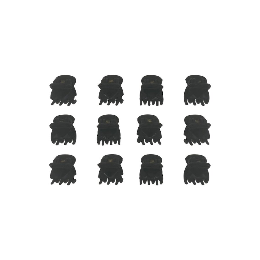 SOHO Lucca Mini spinka klamra do włosów - Czarna Klamry i spinki do włosów 12 ct Czarny Damski