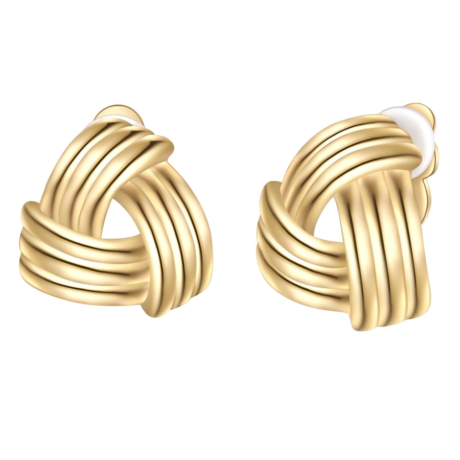 Yokoamii Klipsy do uszu z pozlacanej stopu metali Kolczyki 1 ct Damski