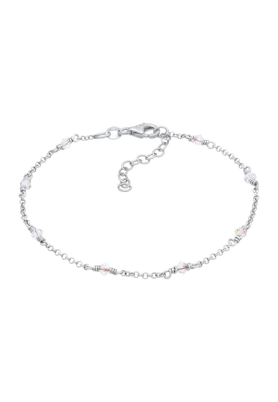 Elli Damski Filigran Elegant z kryształkami w srebrze próby 925 Sterling Silver Bransoletki 1 ct