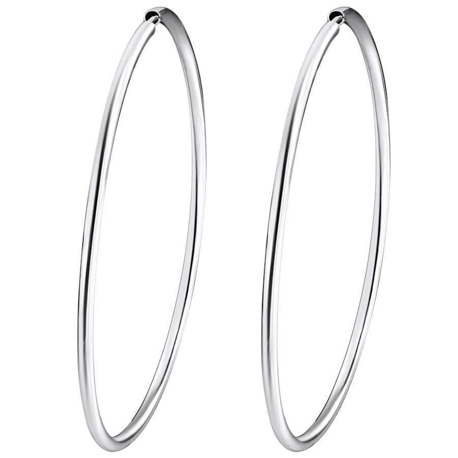 Rafaela Donata Srebrne kolczyki kreole srebro wysokiej próby srebrny Kolczyki koła 1 ct Damski