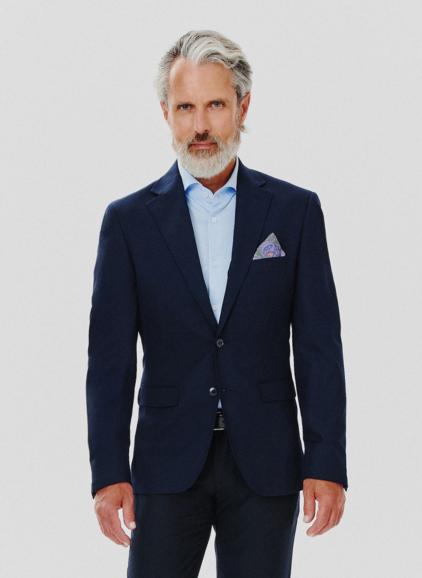 PAKO LORENTE – Klasyczna marynarka męska w kolorze granatowym