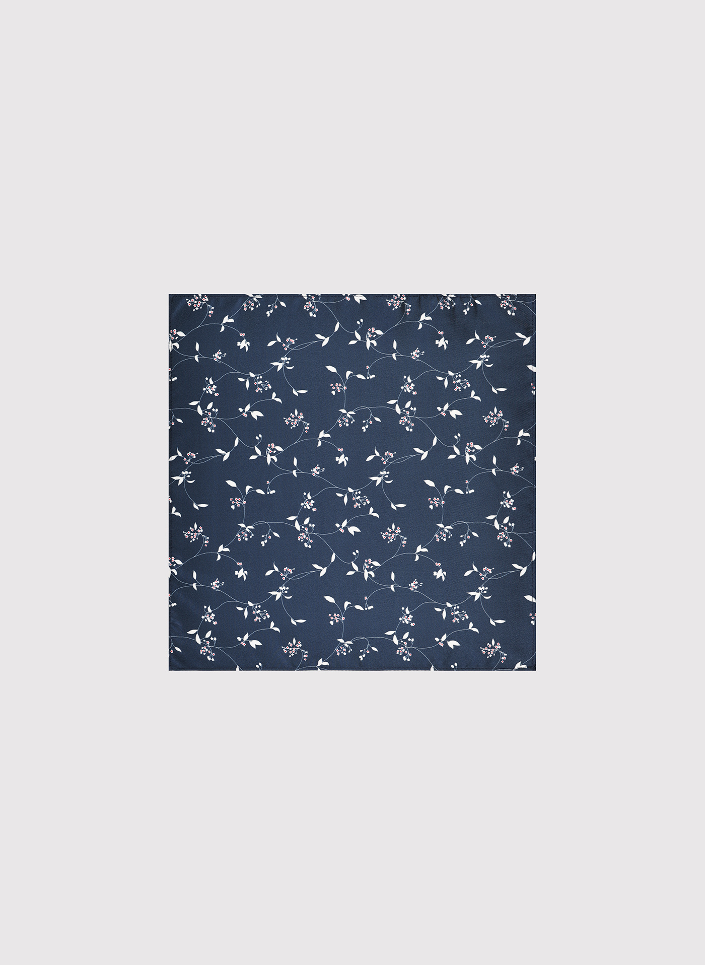 PAKO LORENTE – Granatowa poszetka w kwiaty