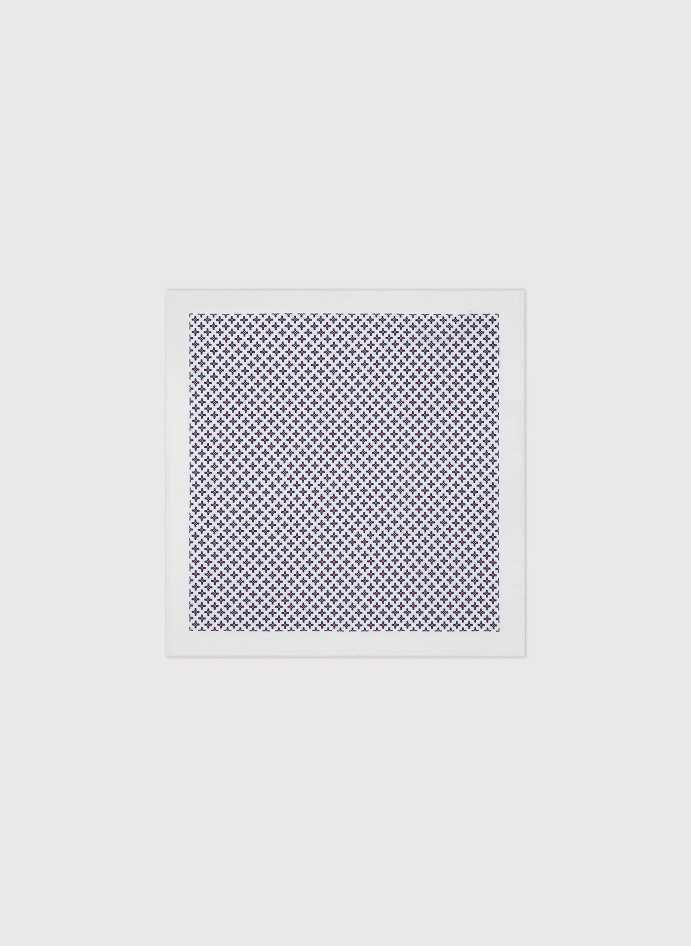 PAKO LORENTE - Biała poszetka mikrowzór