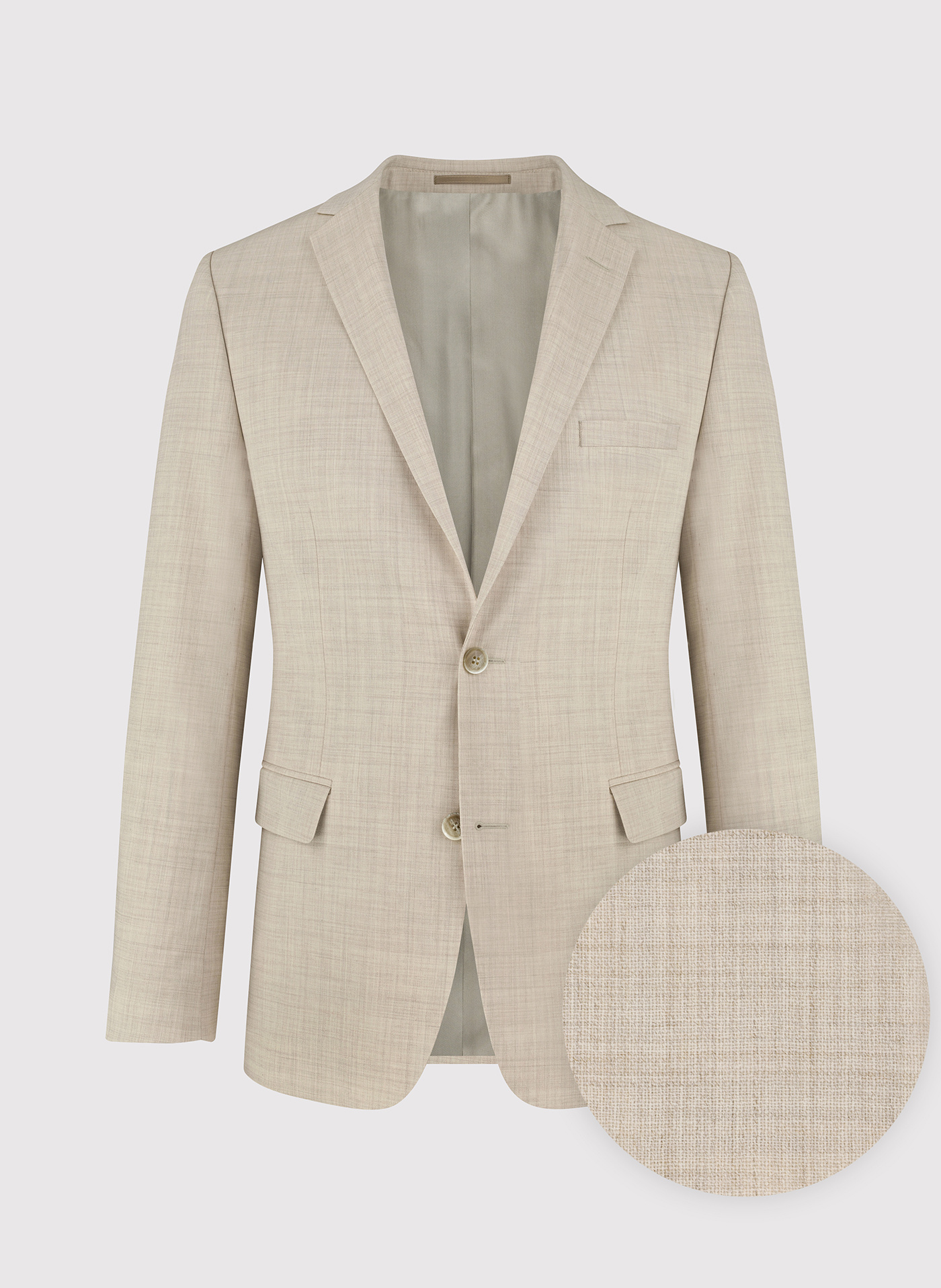 PAKO LORENTE – Wełniana marynarka garniturowa w kolorze beżowym