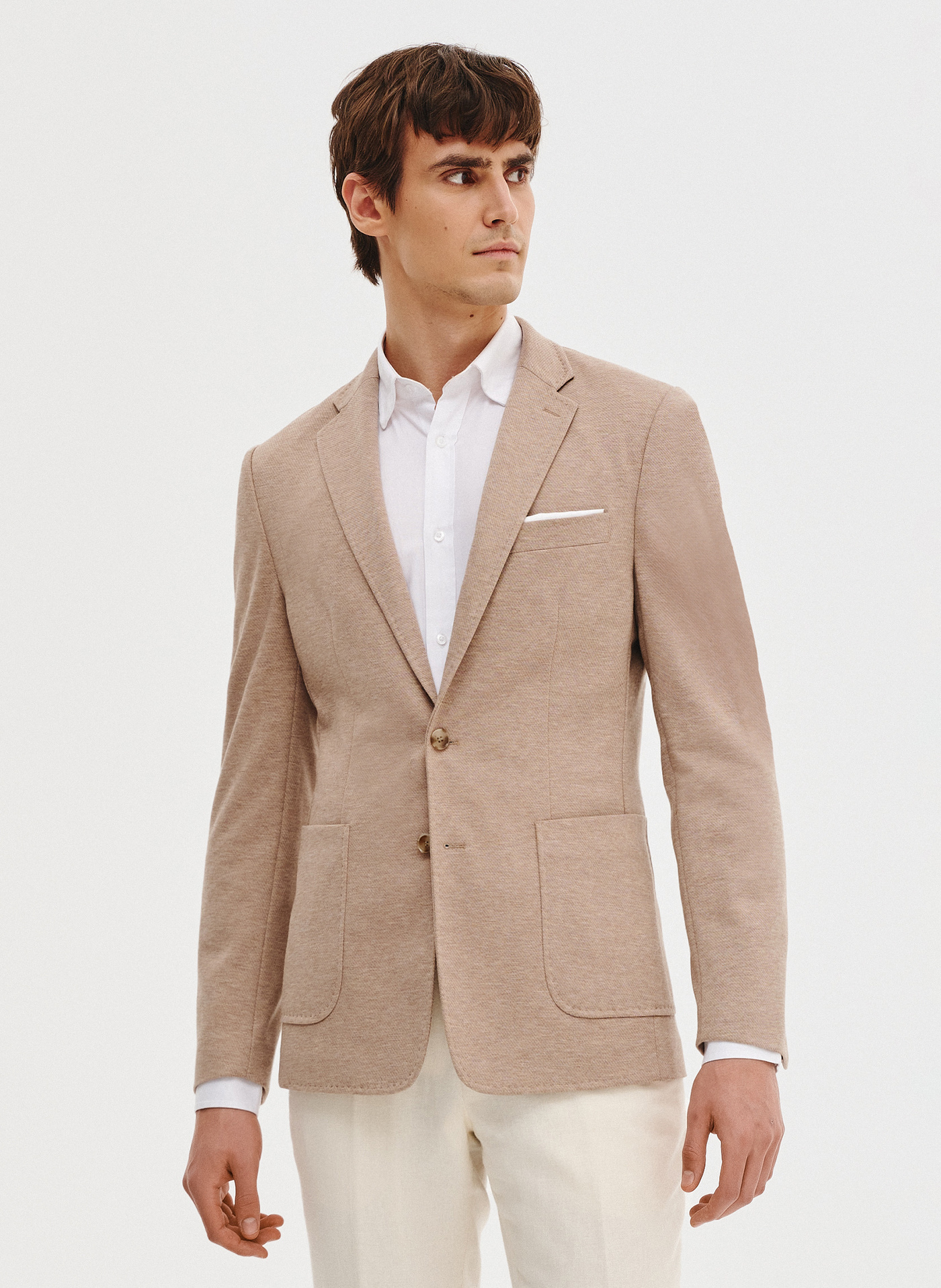 PAKO LORENTE – Dzianinowa marynarka w kolorze beżowym