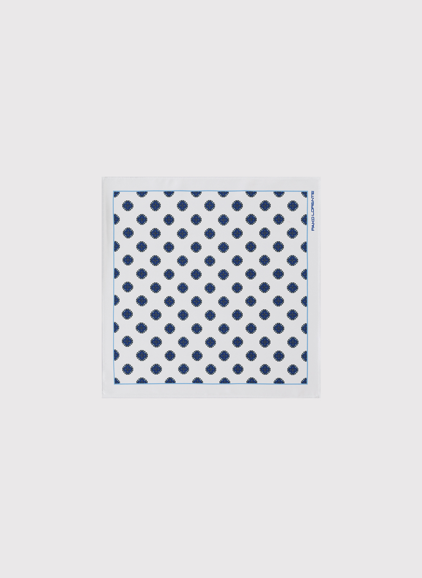 PAKO LORENTE – Biała poszetka męska we wzory