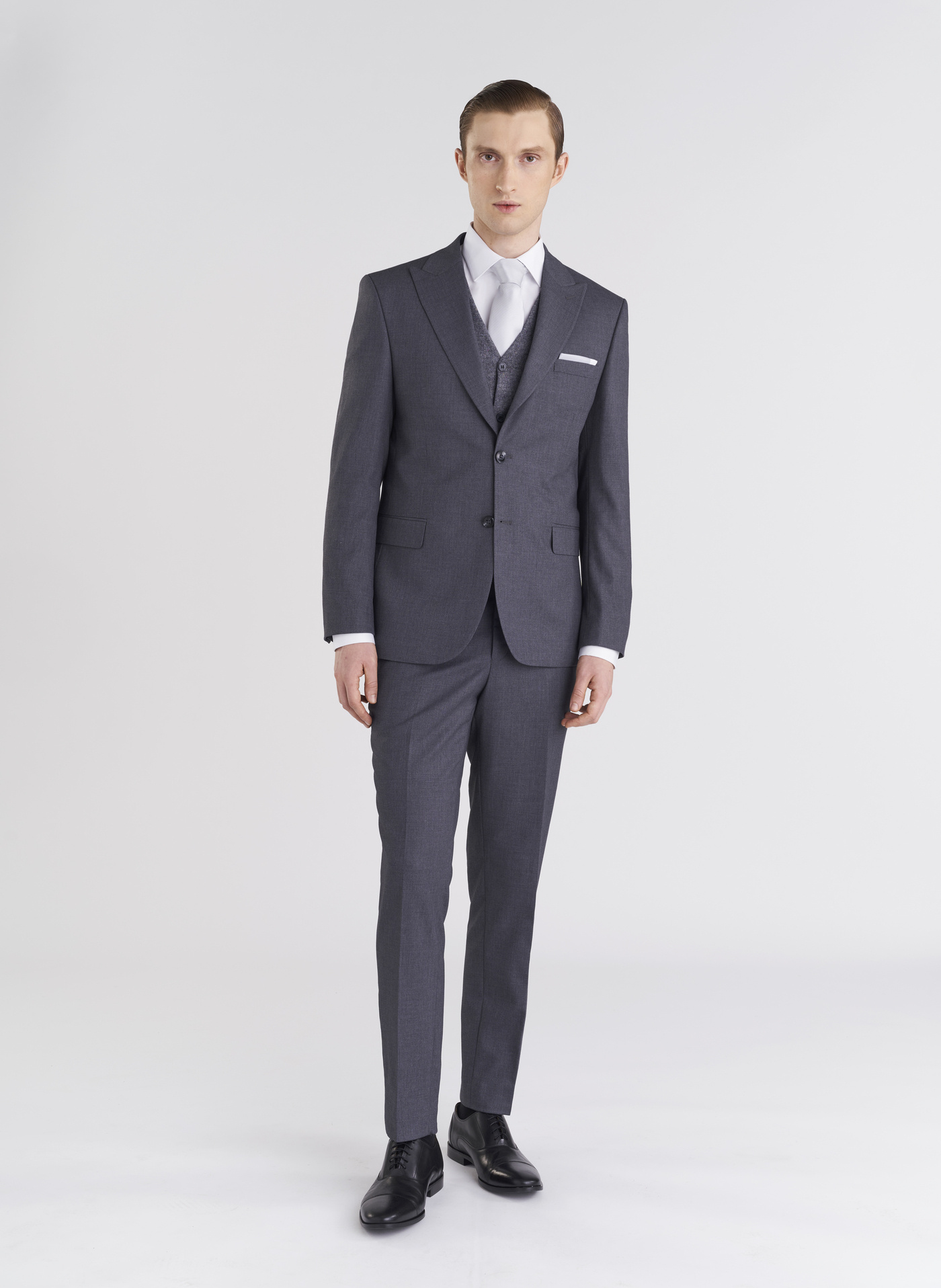 PAKO LORENTE – Szare eleganckie spodnie męskie