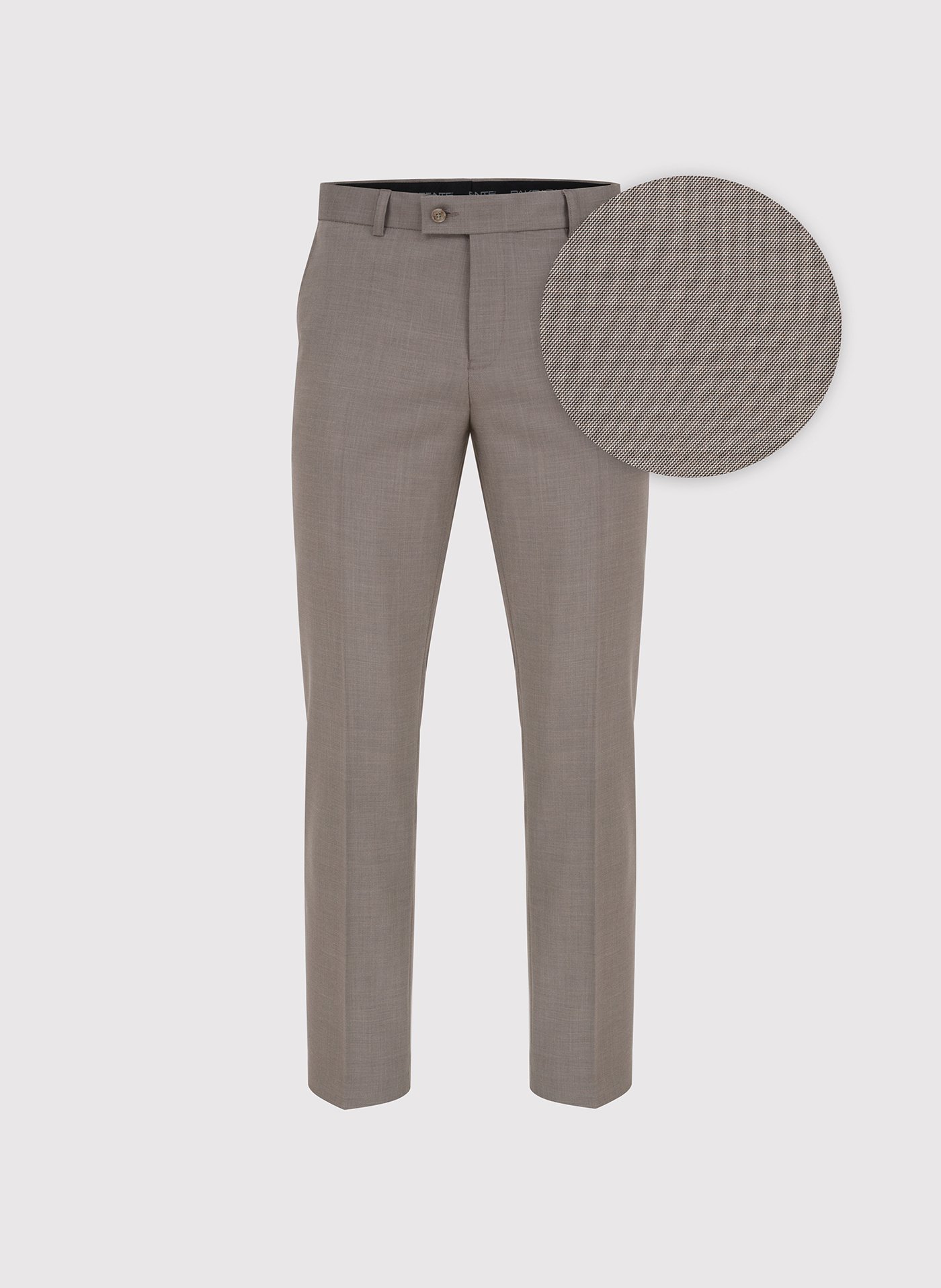 PAKO LORENTE – Jasnobrązowe spodnie ganiturowe