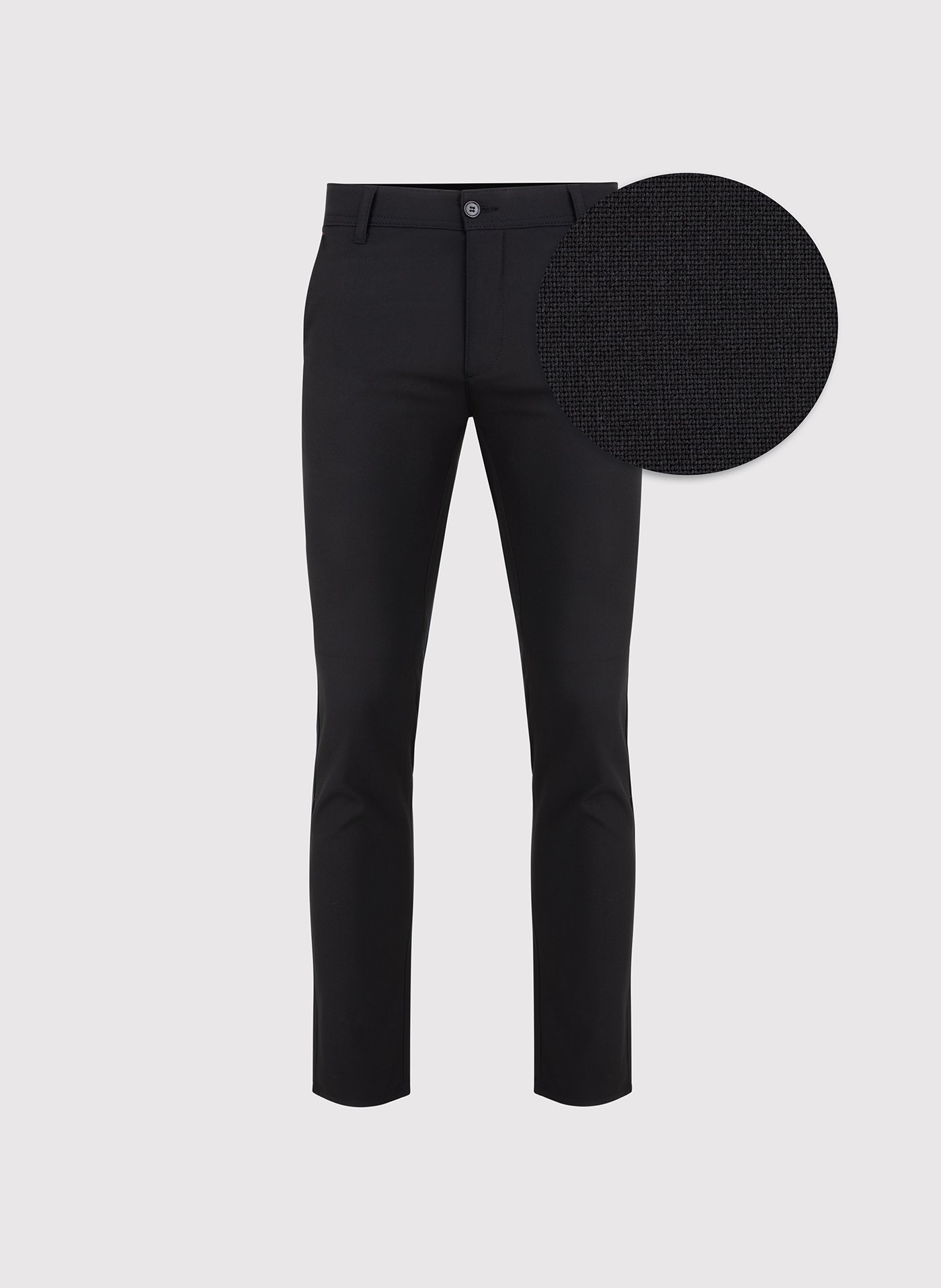 PAKO LORENTE – Męskie czarne spodnie